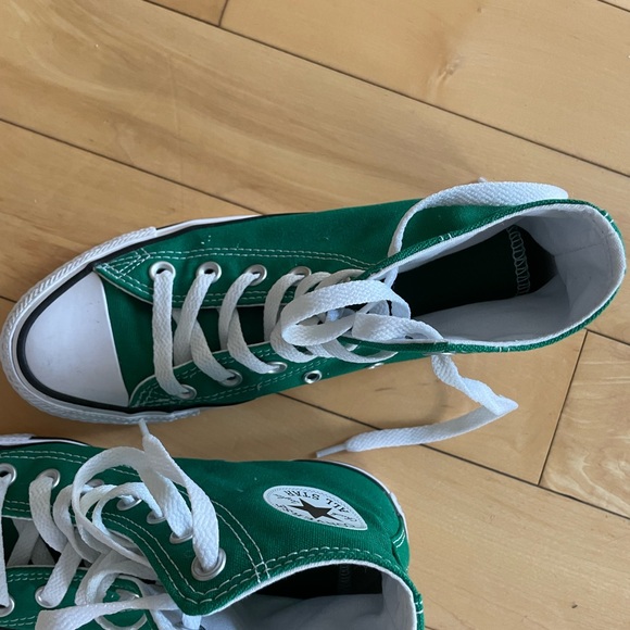 Converse All Stars Classic Green High-Top Sneakers - Picture 3 of 8